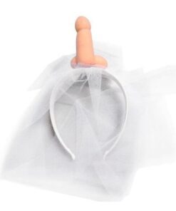 DIABLO PICANTE - VELO DE NOVIA BLANCO CON PENE