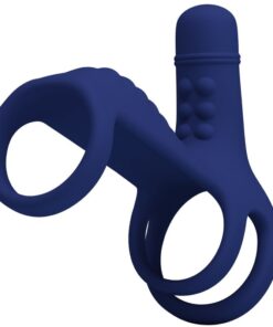 PRETTY LOVE - ELISH ANILLO VIBRADOR CON EXTENSIÓN AZUL