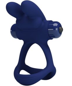 PRETTY LOVE - FRANCISCO DOBLE ANILLO VIBRADOR RABBIT AZUL