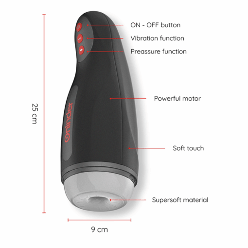 ONINDER - SEOUL MASTURBADOR MASCULINO DE COMPRESION Y VIBRACIÓN - APP GRATUITA - Imagen 3