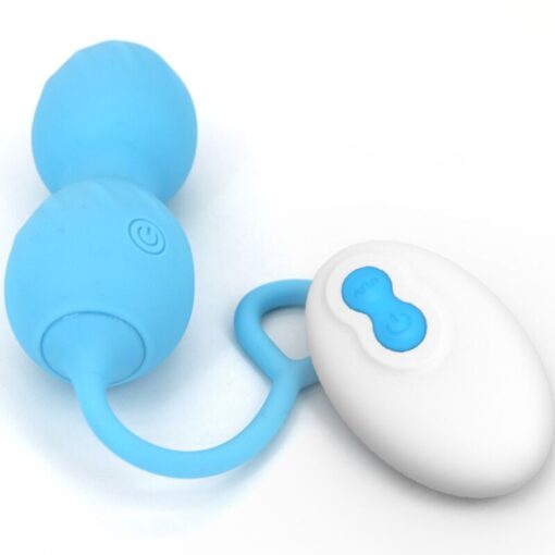 ARMONY - BLOSSOMS PESAS VAGINALES VIBRADOR CONTROL REMOTO 10 VIBRACIONES AZUL - Imagen 4