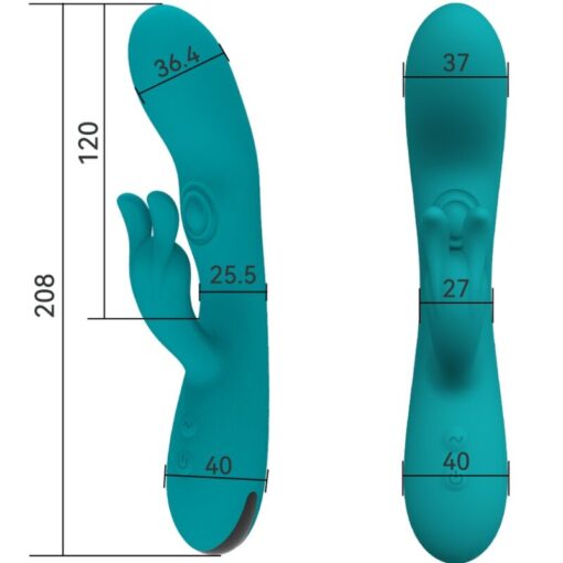 ARMONY - DANCING BUNNY VIBRADOR RABBIT 10 VELOCIDADES VERDE - Imagen 2
