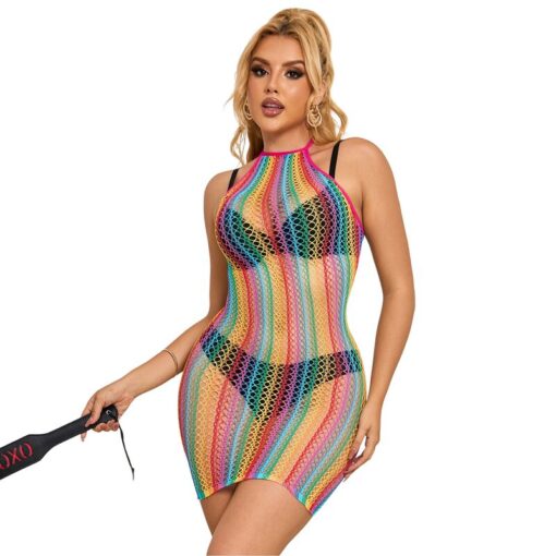 SUBBLIME - 952341 VESTIDO DE REJILLA ARCOIRIS TALLA ÚNICA - Imagen 5