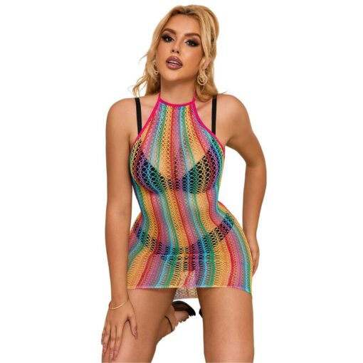 SUBBLIME - 952341 VESTIDO DE REJILLA ARCOIRIS TALLA ÚNICA - Imagen 2