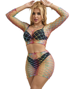 SUBBLIME - 952440 SET DE REJILLA 2 PIEZAS MANGA LARGA ARCOIRIS TALLA ÚNICA