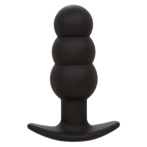 CALEXOTICS - ROCK BOTTOM PLUG ANAL CON CUENTAS 10 VIBRACIONES SILICONA NEGRO - Imagen 3
