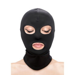 NS NOVELTIES - FETISH  FASHION PASAMONTAÑAS APERTURA DE OJOS Y BOCA NYLON NEGRO