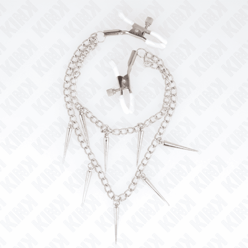 KINK - PINZAS PARA PEZONES CON CADENA DE PÚAS 30 CM - Imagen 2