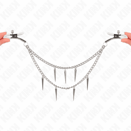 KINK - PINZAS PARA PEZONES CON CADENA DE PÚAS 30 CM - Imagen 4