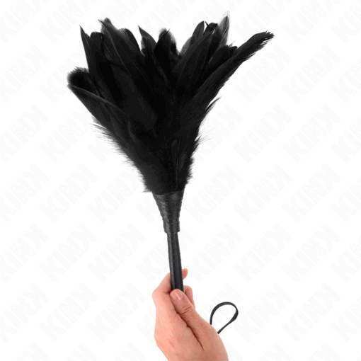 KINK - LÁTIGO DE BORLA DE SILICONA CON FORMA DE ROSA 45 CM - Imagen 3