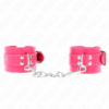 KINK - MUÑEQUERAS FUCSIA CON DETALLES EN FUCSIA AJUSTABLE 20-28 CM X 5.5 CM