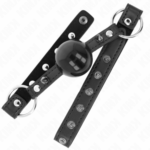 KINK - MORDAZA DE BOLA 4 CM CON REMACHE DE PUNTA Y CIERRE A PRESIÓN 65 x 2 CM - Imagen 2