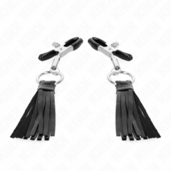 KINK - PINZAS PARA PEZONES CON BORLAS DE POLIPIEL 6 CM