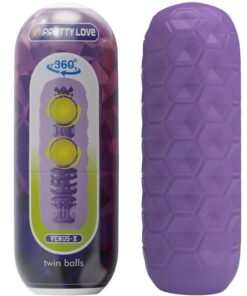 PRETTY LOVE - TWIN BALLS MASTURBADOR MASCULINO MORADO