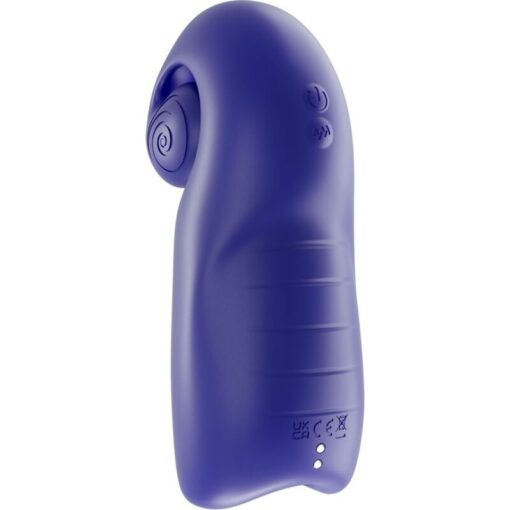 SNAIL VIBE - EVO FOR HIM MASTURBADOR MASCULINO SLIDE NROLL AZUL OSCURO - Imagen 4