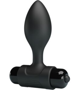 PRETTY LOVE - VIBRA BUTT PLUG ANAL 10 VIBRACIONES NEGRO