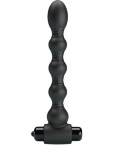 PRETTY LOVE - LYNN PLUG ANAL SILICONA 10 VIBRACIONES NEGRO