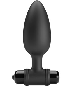 PRETTY LOVE - VIBRA BUTT PLUG 2 PLUG ANAL 10 VIBRACIONES NEGRO