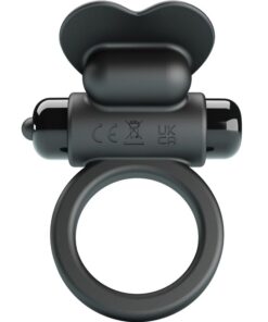 PRETTY LOVE - DEBONAIRE ANILLO VIBRADOR CONEJO 10 VIBRACIONES NEGRO