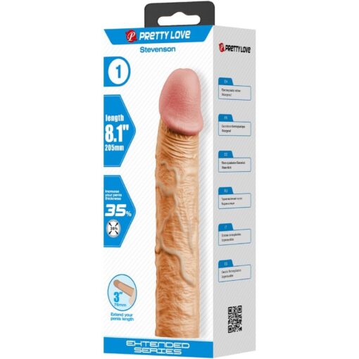 PRETTY LOVE - STEVENSON FUNDA PENE CON EXTENSIÓN DE 7.6 CM NATURAL - Imagen 5