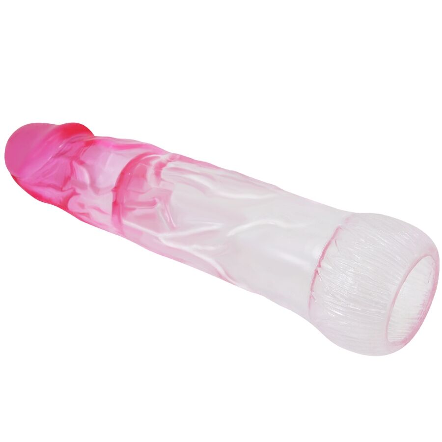 PRETTY LOVE - NERON FUNDA REALÍSTICA ALARGADORA DE 6 CM PARA PENE ROSA - Imagen 3