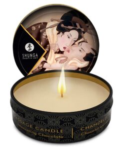 SHUNGA - MINI CARESS BY CANDELIGHT VELA MASAJE CHOCOLATE 30 ML