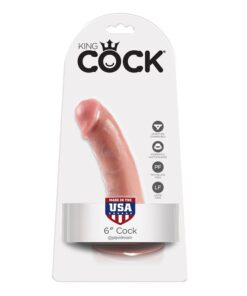 KING COCK - 6 PENE NATURAL 15.2 CM