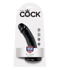 KING COCK - 6" PENE NEGRO 15.2 CM