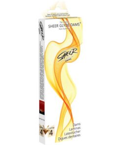 SHEER GLYDE - DAMS LAMINAS LATEX SEXO ORAL VAINILLA