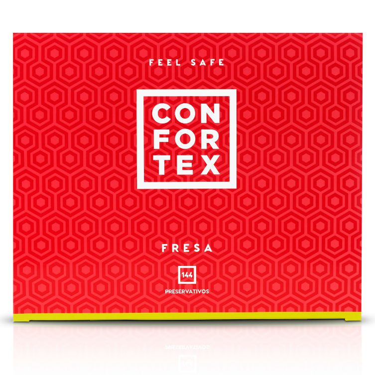 CONFORTEX - PRESERVATIVOS FRESA CAJA 144 UDS - Imagen 2