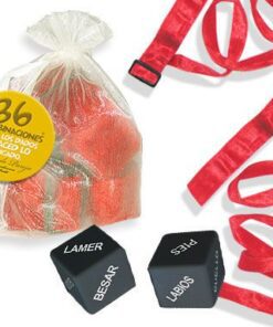 INEDIT - KIT BOLSA ORGANZA ATADURAS ROJO