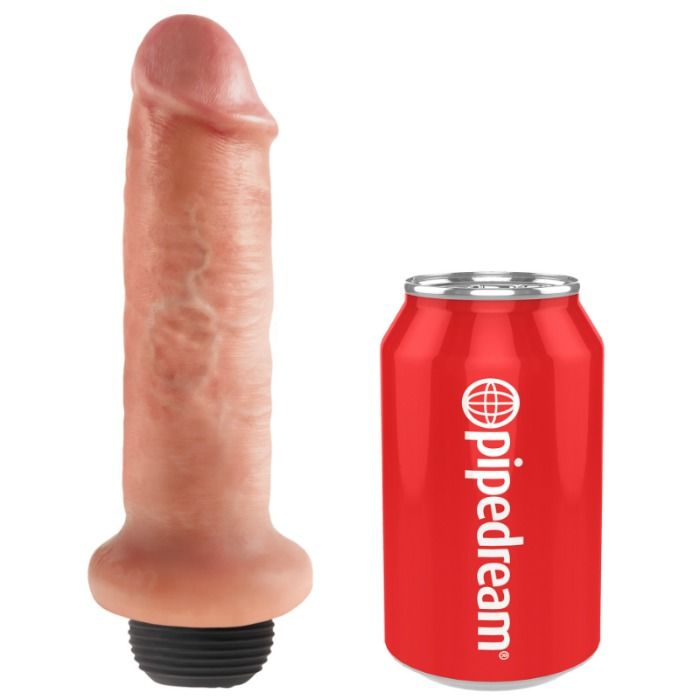 KING COCK - DILDO SQUIRTING 17.8 CM NATURAL - Imagen 4