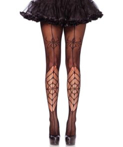 LEG AVENUE - MEDIAS SPIDER NEGRO