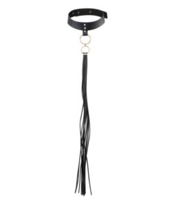 BIJOUX INDISCRETS MAZE - COLLAR CON FLECOS NEGRO
