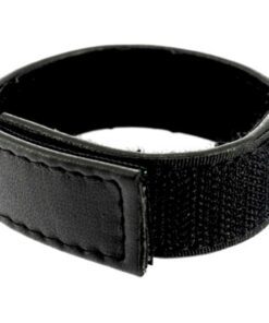 LEATHER BODY - CORREA CUERO AJUSTABLE CON VELCRO PARA PENE NEGRO