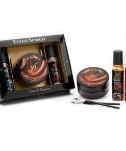 EXTASE SENSUAL - KIT COFRE CHOCOLATE AFRODISIACO