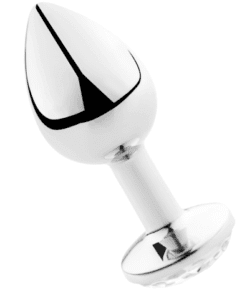 SECRETPLAY - PLUG ANAL ALUMINIO TRANSPARENTE 8 CM