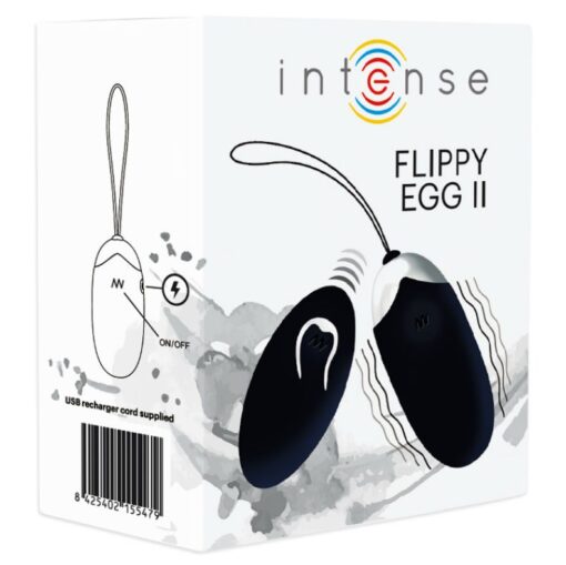 INTENSE - FLIPPY II HUEVO RECARGABLE REMOTO NEGRO - Imagen 5