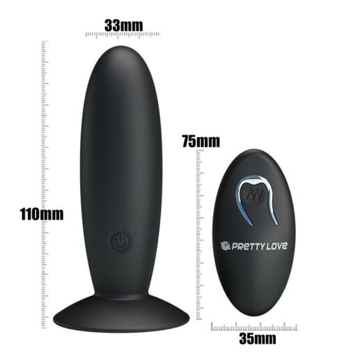 PRETTY LOVE - PLUG ANAL RECARGABLE CON VIBRACIÓN Y MANDO - Imagen 3