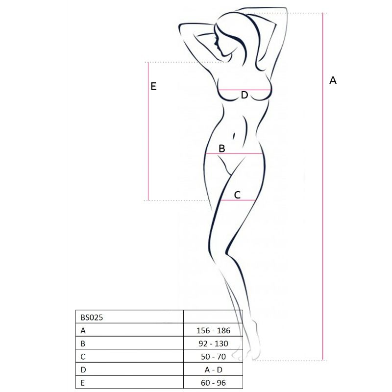 PASSION - WOMAN BS025 BODYSTOCKING ESTILO VESTIDO BLANCO TALLA ÚNICA - Imagen 2