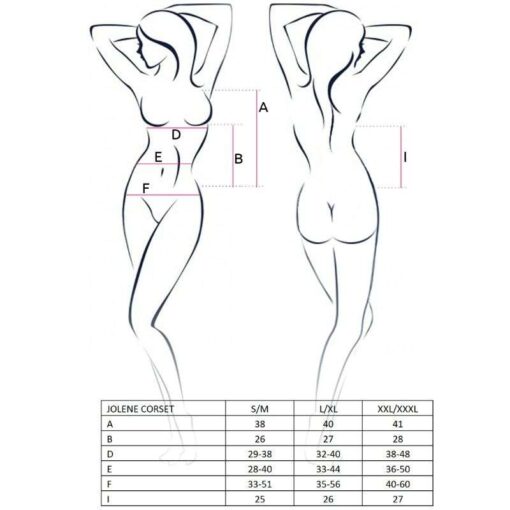 PASSION - WOMAN JOLENE CORSET NEGRO TALLA L/XL - Imagen 3