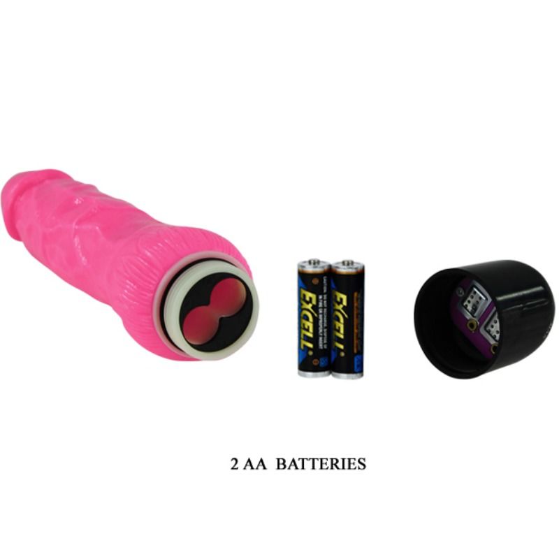 BAILE - COLORFUL SEX VIBRADOR REALÍSTICO ROSA 24 CM - Imagen 3