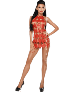 ME-SEDUCE - GWEN VESTIDO ESPALDA DESCUBIERTA ROJO S/M