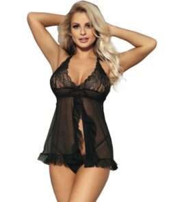 SUBBLIME - BABYDOLL ABIERTO NEGRO L/XL