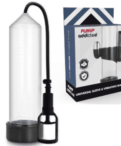 PUMP ADDICTED - BOMBA ERECCIÓN RX7 TRANSPARENTE CON VIBRADOR