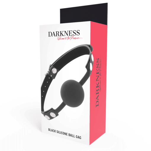 DARKNESS - MORDAZA SILICONA NEGRO - Imagen 4