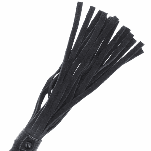 DARKNESS - LÁTIGO BONDAGE NEGRO CON MANGO DE PIEL - Imagen 3
