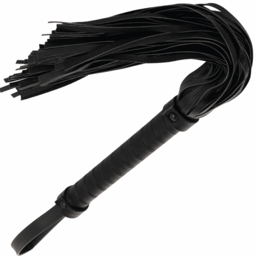 DARKNESS - LÁTIGO BONDAGE NEGRO 42CM LEATHER - Imagen 3