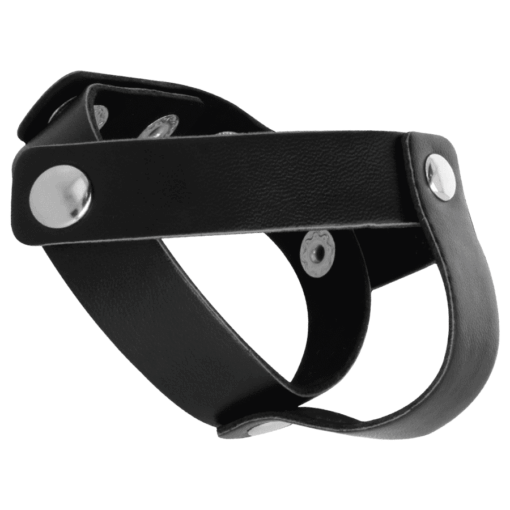 DARKNESS - ANILLO DE PIEL PARA PENE Y TESTÍCULOS - Imagen 3