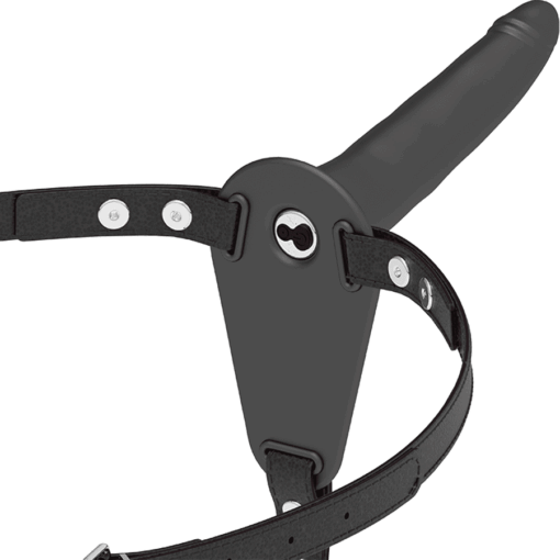 FETISH SUBMISSIVE HARNESS - VIBRADOR SILICONA NEGRO 15 CM - Imagen 2